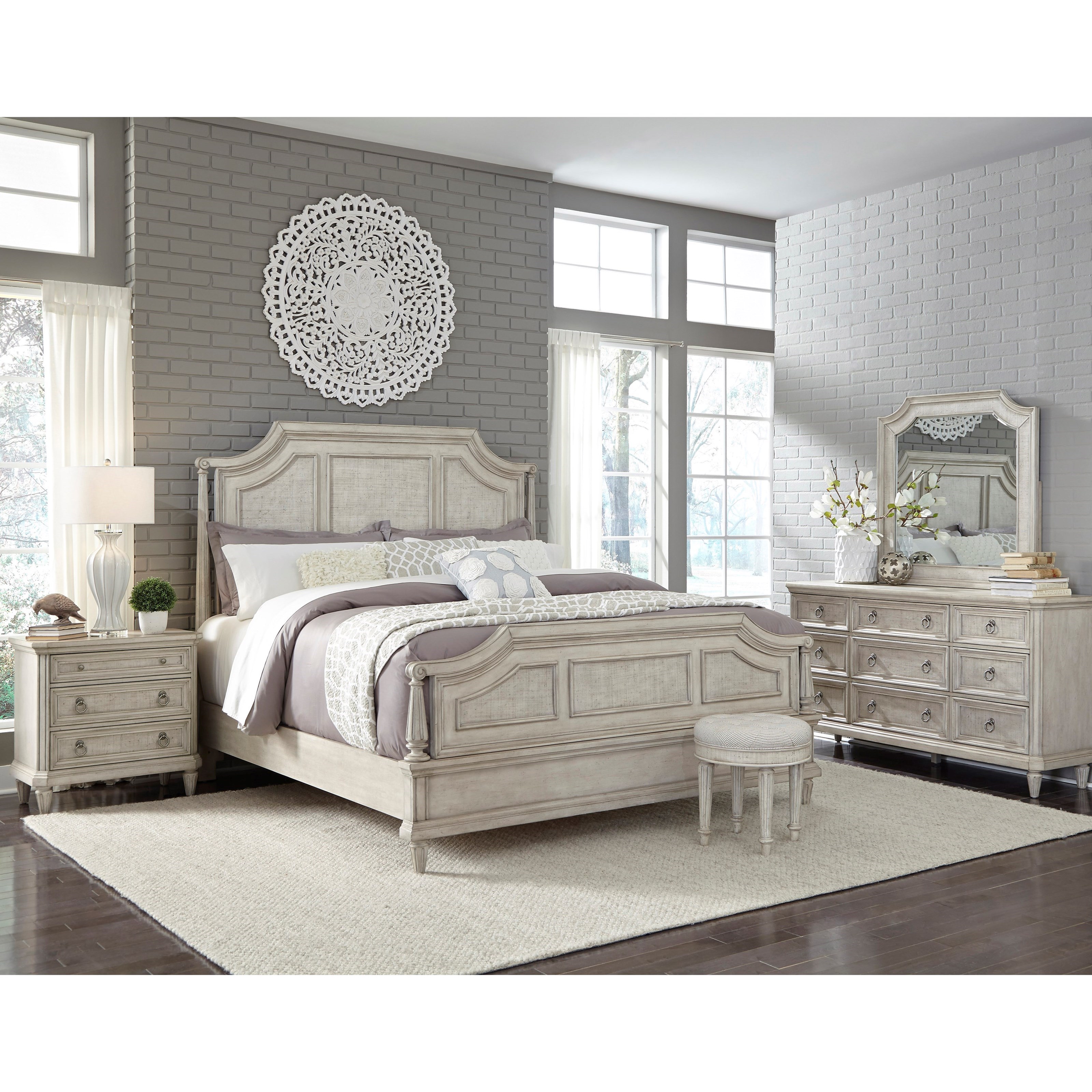 Pulaski dresser top and mirror
